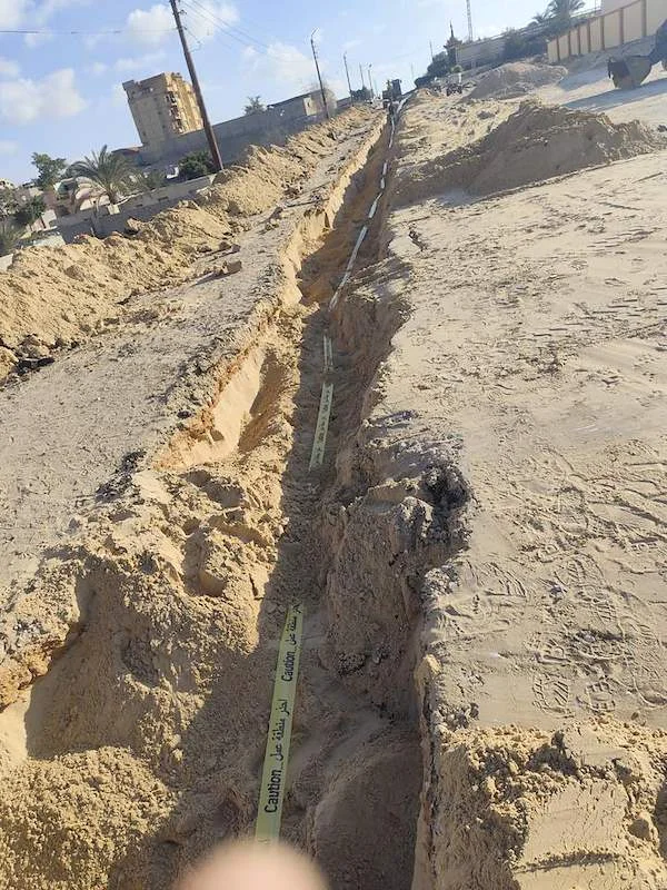 شبكات البنية التحتية وتغذية المياه بالعريش