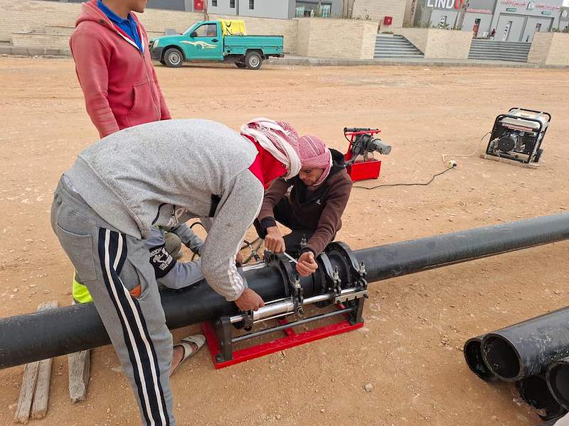 شبكة التغذية بمياه الشرب وخطوط النقل — مدينة السيسي