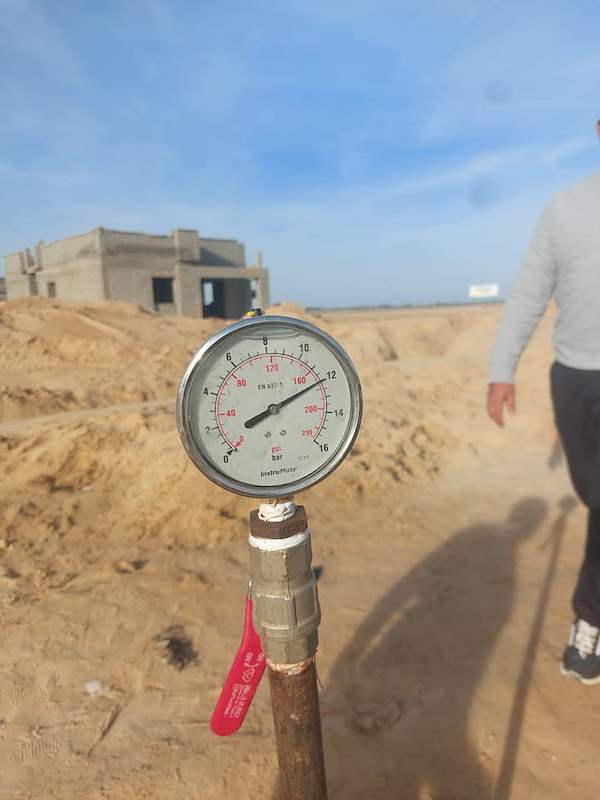 شبكة التغذية بمياه الشرب وخطوط النقل — مدينة السيسي